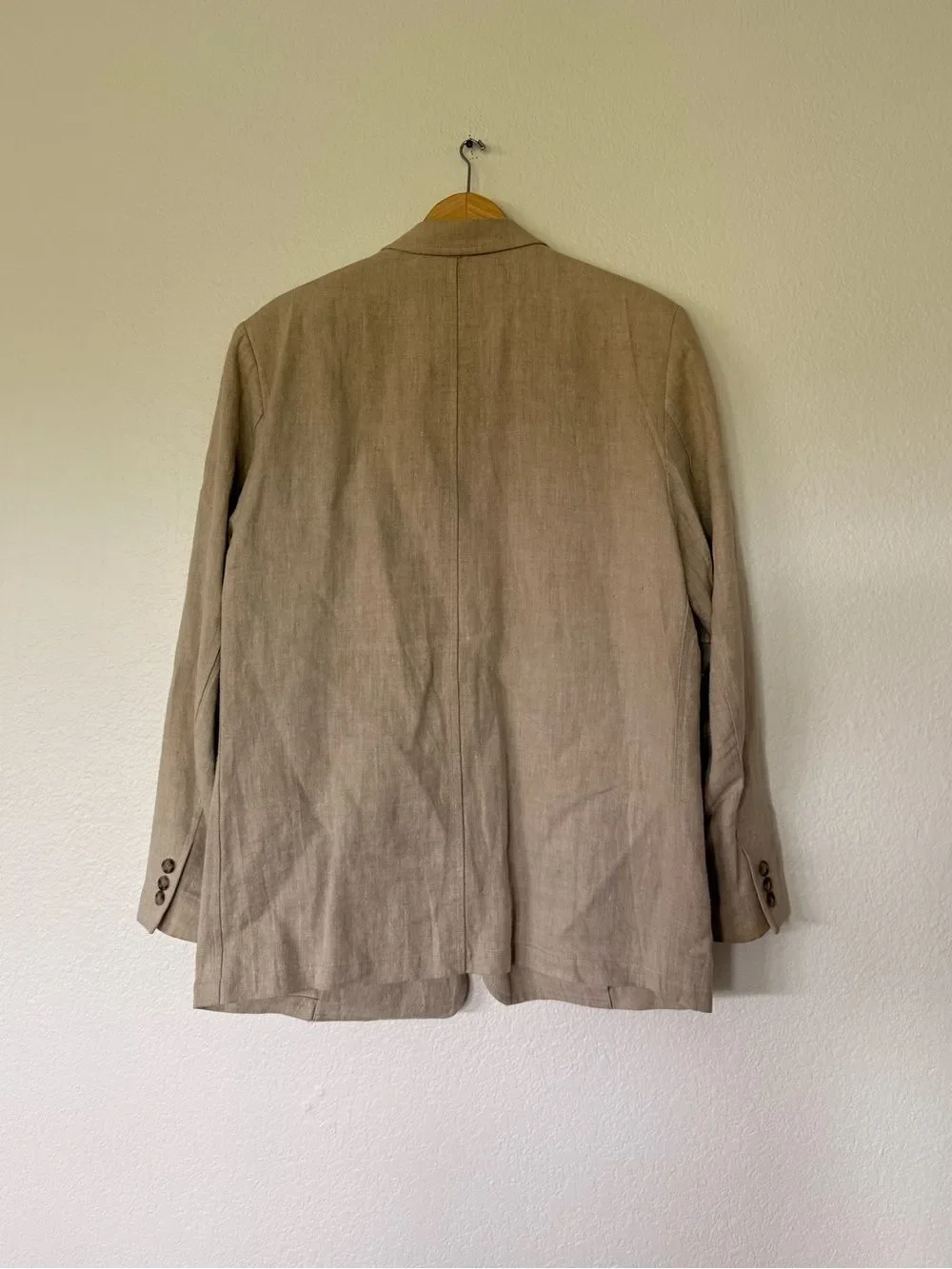 Men’s Tan Linen Blazer